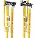 ToolPro Professional Grade Adjustable Drywall Stilts - for Drywall Installation, Painting, and More. Soft Strap Bands to Reduce Soreness and Smoother use (48-64 in., Magnesium)