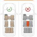 Car Floor Mats for Traverse Enclave: 2009-2017(Only with 2nd Row Bucket Seats) Cargo Trunk Liner, All Weather Rubber Accessories Tapetes Para Custom Fit for Chevy Traverse for Buick Enclave SUV Carpet