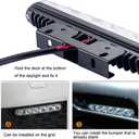Auto 2PCS Fit 6 LED High Power LED Daytime Running Turn lights Lights Driving Lamp Universal Kit LED Car Fog Light (White turn yellow)