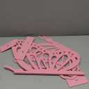 Yousoontic 2 Pcs Large Wooden Butterfly Props - 20" and 17.5" Standing Wings Cutout Backdrop Decoration for Birthday, Baby Shower, Wedding Party(Pink)