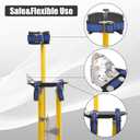 Drywall Stilts 24-40 Inch Height Adjustable Lifts Aluminum Tool for Painting Finishing Pruning Branches Cleaning - Yellow (24" - 40")