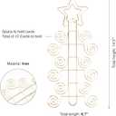 HOHIYA 2 Pcs Christmas Card Display Wall Holder Display Hanger for 24 Cards Hanging Holiday Party 14.5 Inch Taiwan Made Gold