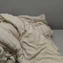 AveLom Beige Seersucker Queen Comforter Set (90x90 inches), 3 Pieces-100% Soft Washed Microfiber Lightweight Comforter with 2 Pillowcases, All Season Down Alternative Comforter Set for Bedding