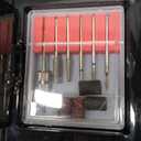 40000 RPM Professional Nail Drill, Stand Base Portable Electric Nail File Efile Drill for Acrylic Gel Nails Silver