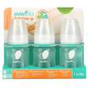 Evenflo Feeding Balance+ Bottles, Standard, 0+ Months, Slow Flow, 3 Bottles, 4 oz (120 ml)