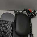 Wheelchair elevating Leg Rests, with Padded Calf pad, Composite Footplates, Compatible with Reclining and Standard Wheelchair, Transport Chair. Universal Replacement Parts, (1 Pair)