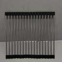 Large Telescopic Drain Rack Roll Up Rack Heat-Resistant Dish Drainer Kitchen Sink Rack Over The Sink Dish Drying Rack Stainless Steel Dish Rack (18 Tube 21.25''x12.79'')