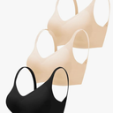 Wireless Bras for Women No Underwire Seamless Bra Full Coverage V Neck Push Up Bralette Ultra Comfortable Tshirt Bra, Size -XL