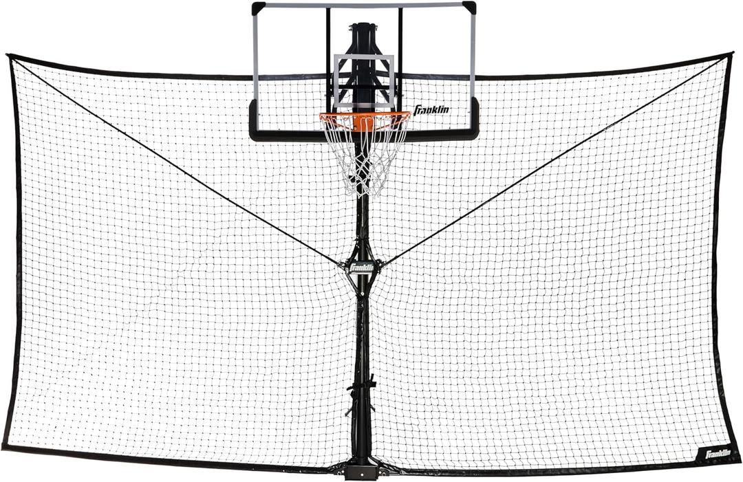 Franklin SportsBasketball Pass Back Rebounder (14' X 8', Black)