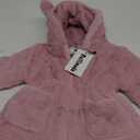 Mallimoda Girls Winter Warm Coats Ear Hooded Faux Fur Fleece Jacket (1-2T, Pink)