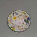 Wildflower Party Plates 9" Floral Paper Plates Botanical Green Leaves Herbs Disposable Flower Party Supplies Spring Summer Vintage Garden Decorative Dinner Dessert Plates