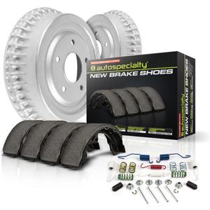 Power Stop KOE15296DK Autospecialty Rear Replacement Brake Kit-OE Brake Drums & Ceramic Brake Pads For Toyota Camry 2002-2006, Toyota Solara 2002-2003 [Model Specific]