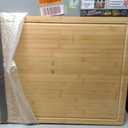 Kikcoin 30”×20” Extra Large Bamboo Cutting Boards for Kitchen, Natural