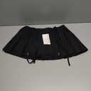 Y2K Skirt Pleated Low Rise Mini Skirt Sexy Preppy Coquette Micro Skirts Rave Skirts for Women (Small, Black)