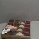 Christmas Decorations Indoor Tree Ornaments: 15pcs Large Flocked Velvet Christmas Decorations, 3.2" Luxury Red Brown Beige Xmas Ball Ornament Decor for Tree Fireplace Garland, Kids Home School Office