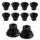 611-936 6509424aa Wheel Lug Nuts Compatible with Dodge/Ram 3500 4500 5500 Models, M14-1.50 Flange - 22mm Hex, 28.5mm Length, Medium, (10pcs)