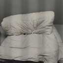 CozyLux Queen Comforter Set - 7 Pieces Bed in a Bag Set Oatmeal, Bedding Sets Queen with All Season Quilted Comforter, Flat Sheet, Fitted Sheet, Pillowcases, Oatmeal, Queen (Queen, Oatmeal)