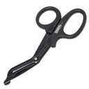 Madison Supply 7.5 Inches Premium Stainless Steel Nurse Scissors - Non-Stick Coated Blades Medical Scissors - Durable Fluoride-Coated Trauma Shears - Black