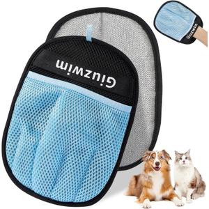 Pet Hair Removal Glove,Upgraded Five-Finger Electrostatic Pet Hair Removal Gloves,Cat and Dog Hair Removal Device,Cat Beauty Gloves,Suitable for Sofa&Furniture&Clothing Magic Brush (2PCS)