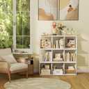 2 Cube Organizer Bookshelves DIY Variable Stackable Cube Storage Organizer for Kid Bedroom,Living Room,Small Bookshelf White