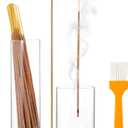 Incense Holder for Sticks, 2 in 1 Incense Stick Holder for Sticks with Glass Ash Catcher,AntiAsh Flying No Mess Incense Burner，for Yoga Spa Meditation Home Decor(2 Pack)