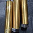 KCO Lighting 3-Light Gold Cylinder Kitchen Island Pendant Light Brushed Brass Metal Long Tube Bar Cluster Pendant Lighting Industrial Farmhouse Adjustable Hanging Ceiling Light Fixture