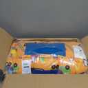 Wildkin Kids Original Nap Mat Cozy Kids Sleep Mat with Pillow, Ideal for School & Travel - Under Construction