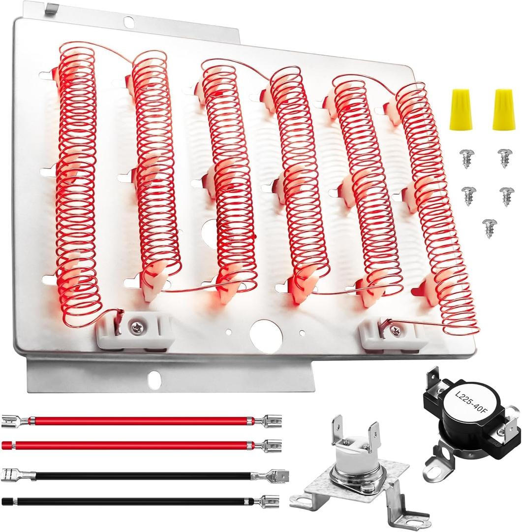 ADE3SRGS175TW01 ADE3SRGS173TW01 ADE4BRGS175TW01 ADE3LRGS171TW01 ADE3SRGS177TW01 ADE4BRGS171TW01 ADE6HRYS177TW01 ADEE9RGS175TW01 Dryer Heating Element Kit Fit for Speed-queen/Al-liance Dryers