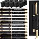 PerKoop Thank You Gifts Inspirational Ballpoint Pen with Box Employee Appreciation Gift Pen Bulk for Volunteer Police Corrections Officer Teacher Nurse Office Staff(20 Sets,Black,Thank You)
