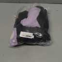 Kuriozud Cute Fuzzy Animal Costume for Baby Girl Boy Halloween Costume Romper with Hat and Leg Warmer 4pcs Cosplay Outfit (6-9 Months, Cat Black Purple)