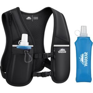 Running Vest, Hydration Backpack with 500ml Water Bladder Adjustable Chest Straps Reflective Strip Design Lightweight Breathable Great for Women Men Run/Hiking/Cycling/Climbing