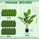 Artificial Plants Fake Banana Tree with Green Leaves 32" Bird of Paradise Plantas Artificiales Decorativas Faux Tropical Plants Greenery Family Garden Office Indoor Outside Decor 2Pcs (Green)