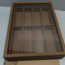Antique Glasses Storage Box, Sunglasses Storage Case, Collection Case, Accessories Storage, Wooden, Holds 8-Slot