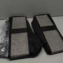 Onlyeasy 2 Pack Under Bed Shoes Storage Bag Organizer (14+4 Pairs), Collapsible Shoe Boot Container with Handles, Underbed Storage Solution for Kids & Adults, 86x60x15cm, Linen-like Black, MXAUBS14S4