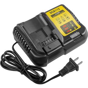 DCB112 Replacement Battery Charger for 20V Charger DCB101 DCB105 DCB115 DCB107,Compatible with 12V&20V/60V MAX Lithium-Ion Batteries DCB206 DCB204 DCB230 DCB240 DCB120 DCB126 DCB612 DCB609 DCB606 (Black)