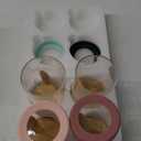 Mfacoy Set of 4 Airtight Glass Jars with Bamboo Lids & Spoons, 17 oz Borosilicate Overnight Oats Containers with Lids, Clear Food Storage Canister for Cookie, Candy, Coffee, Sugar, Matcha Tea, Flour