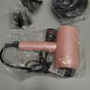 slopehill Professional Ionic Hair Dryer, Powerful 1800W Fast Drying Low Noise Blow Dryer with 2 Concentrator Nozzle 1 Diffuser Attachments for Home Salon Travel (Pink)