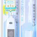 Ionic-Kiss-You Japanese Ionic Toothbrush Set - 3 Brush Head Replacement & 1 Body Set, Premium Negative Ion Technology Tooth Brush, Ultra-Fine Soft Bristles for Adults, Slim Design, Made in Japan (Multicolored)