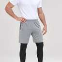NEOSAN Men's Compression Leggings Base Layer Running Gym Pants (Black, XXL)