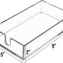 Acrylic Napkin Holder - Clear Modern Design, Acrylic Hand Towel Holder for Bathroom, Kitchen, Guest Towel Tray Perfect for Disposable Paper Hand Towels & Bathroom Accessories.