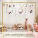8.2FT Adjustable Backdrop Stand Kit - Square Wedding Arch & Balloon Arch for Photo Booth Background, Baby Shower, Birthday Party Decorations (Portable Frame) (Gold,8.2X 8FT)