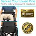 Vive Wheelchair Seatbelt - Safety Belt for the Elderly - Harness for Adults - Adjustable Straps for Chair/Bed Restraint - Patients Care - Falling Out Prevention - for the Elderly, Pregnant & Paralyzed