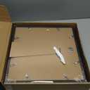 12x12 Black Picture Frame set of 3, Made of Glass and Wooden Square Photo frame - Displays Picture 8x8 With Mat or 12 x 12 Without Mat, Desktop & Wall Collage Photo Frame