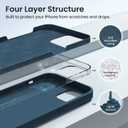 for iPhone 15 Pro Case Liquid Silicone Slim Shockproof Protective Cover 6.1 Inch Anti-Scratch Drop Protection,Cobalt Blue