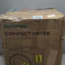 Euhomy Portable Dryer 1.5 cu. ft., 850W Powerful Clothes Dryer with Stainless Steel Drum and Exhaust Hose, Dryer Ideal for Apartments, RVs, Dorm RoomsWhite