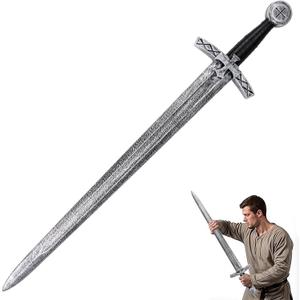 Kendane Knight Sword Plastic Medieval Sword Halloween Cosplay Costume Prop