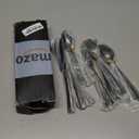 Black Hammered Silverware Set, 20 Piece Stainless Steel Flatware Set for 4, Food-Grade Tableware Cutlery Set for Home Restaurant, Mirror Polished, Dishwasher Safe