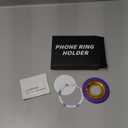 Magnetic Phone Ring Holder for MagSafe pop Socket,Two-Sided Magnetic 360 Rotation Magnetic Phone Grip for iPhone 16/15/14/13/12 Series/Samsung/Google,Pop Socket for iPhone(Purple with Gold)