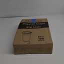 Freshware 24 oz Clear Disposable Plastic Cups with Strawless Sip Lids, 100 Pack Clear Plastic Tumblers, Heavy-duty Party Glasses, Disposable Cups for Thanksgiving, Halloween, Christmas Party