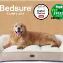 Bedsure SupportMax™ XL Plus Orthopedic Dog Beds Large Sized Dog - Extra Thick Supportive Dogs Couch with Waterproof Washable Cover, Jumbo Comfort Pet Sofa with Soft Sherpa & Nonskid Bottom, Beige, 48"
